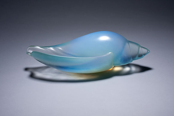 Shell - pale blue opalescent